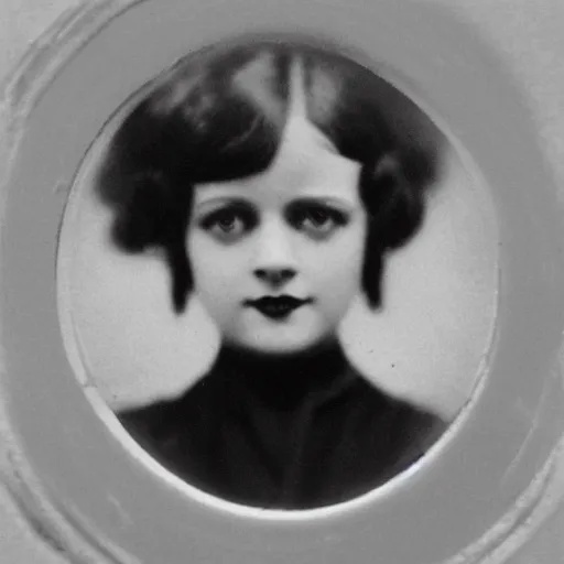 Image similar to headshot edwardian photograph of kelsey grammer wearing a schoolgirl outfit, 1 9 2 0 s, sinister, evil, realistic face, 1 9 1 0 s, grainy, victorian, soft blur