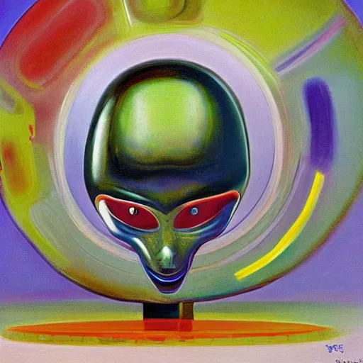 Image similar to alien by wayne thiebaud