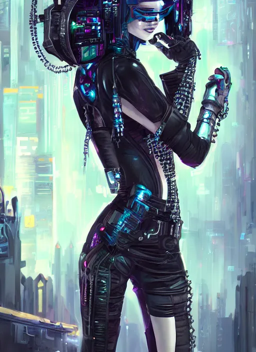 Image similar to teen elf, cyberpunk cyberpunk cyberpunk, black hair, gorgeous, amazing, elegant, intricate, highly detailed, digital painting, artstation, concept art, sharp focus, illustration, art by ross tran