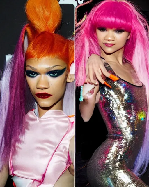 Image similar to zendaya cosplaying as leeloo