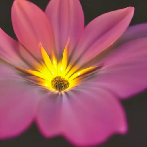 Image similar to Glowing flower blooming at twilight