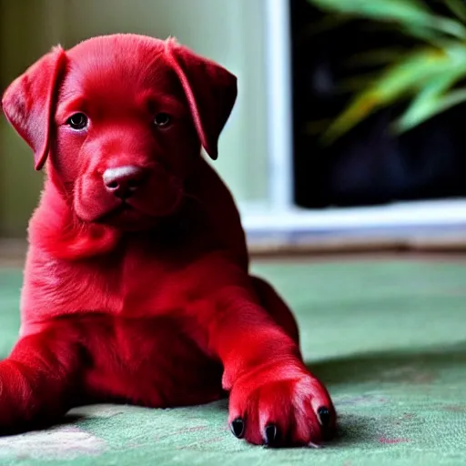 Image similar to adorable crimson puppy