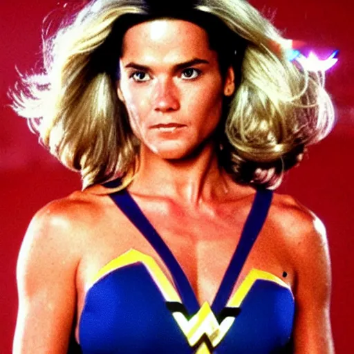 Image similar to Xuxa meneguel as wonder woman