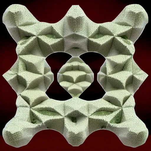 Image similar to mathematical menger sponge fractal, frog infestation, frog fractal