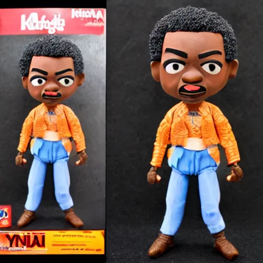 Prompt: maya angelou as kunta kinte, stop motion vinyl action figure, plastic, toy, butcher billy style