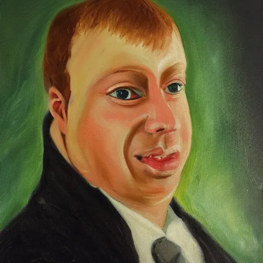 Image similar to patrick steward if he turned into a potato, painting