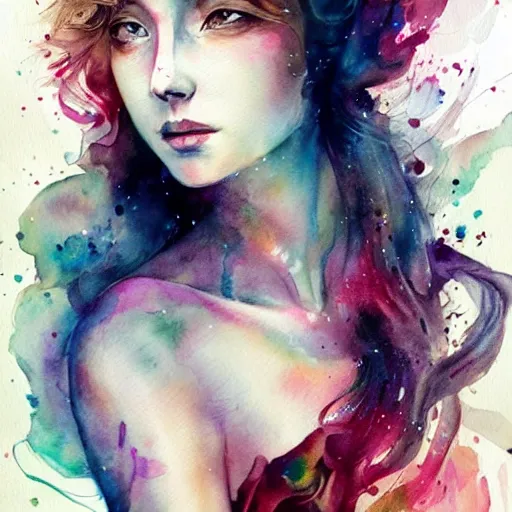 Image similar to watercolor lovers by anna dittmann, agnes cecile, william turner