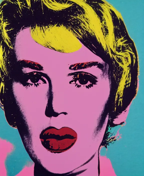 Image similar to nico by andy warhol