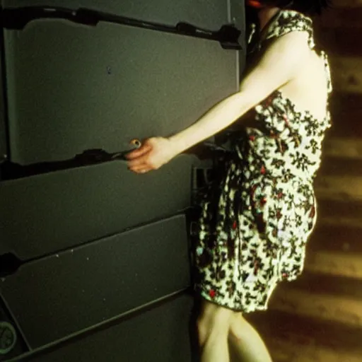 Prompt: ((((Bjork)))) !!!!!!!!!!climbing out of a TV!!!!!!!!!!!, J-horror, film still