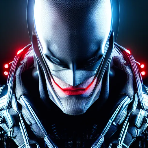 Prompt: a portrait of a spiderbatman , cyberpunk, highly detailed, unreal engine 5, 4K UHD image
