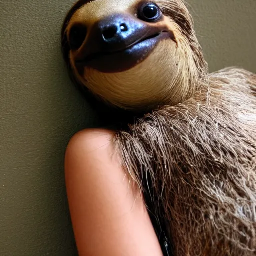 Image similar to sloth girl