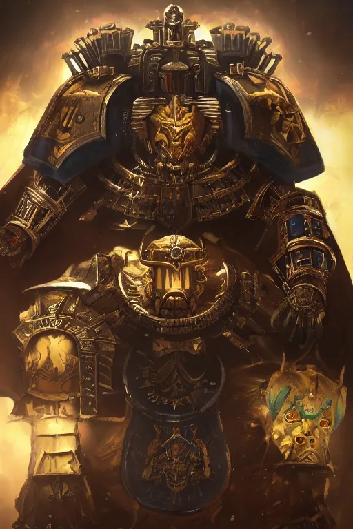 Image similar to queen portrait heros warhammer 4 0 k horus heresy fanart - the primarchs emperor by johannes helgeson animated with vfx concept artist & illustrator global illumination ray tracing hdr fanart arstation zbrush central hardmesh 8 k octane renderer comics stylized