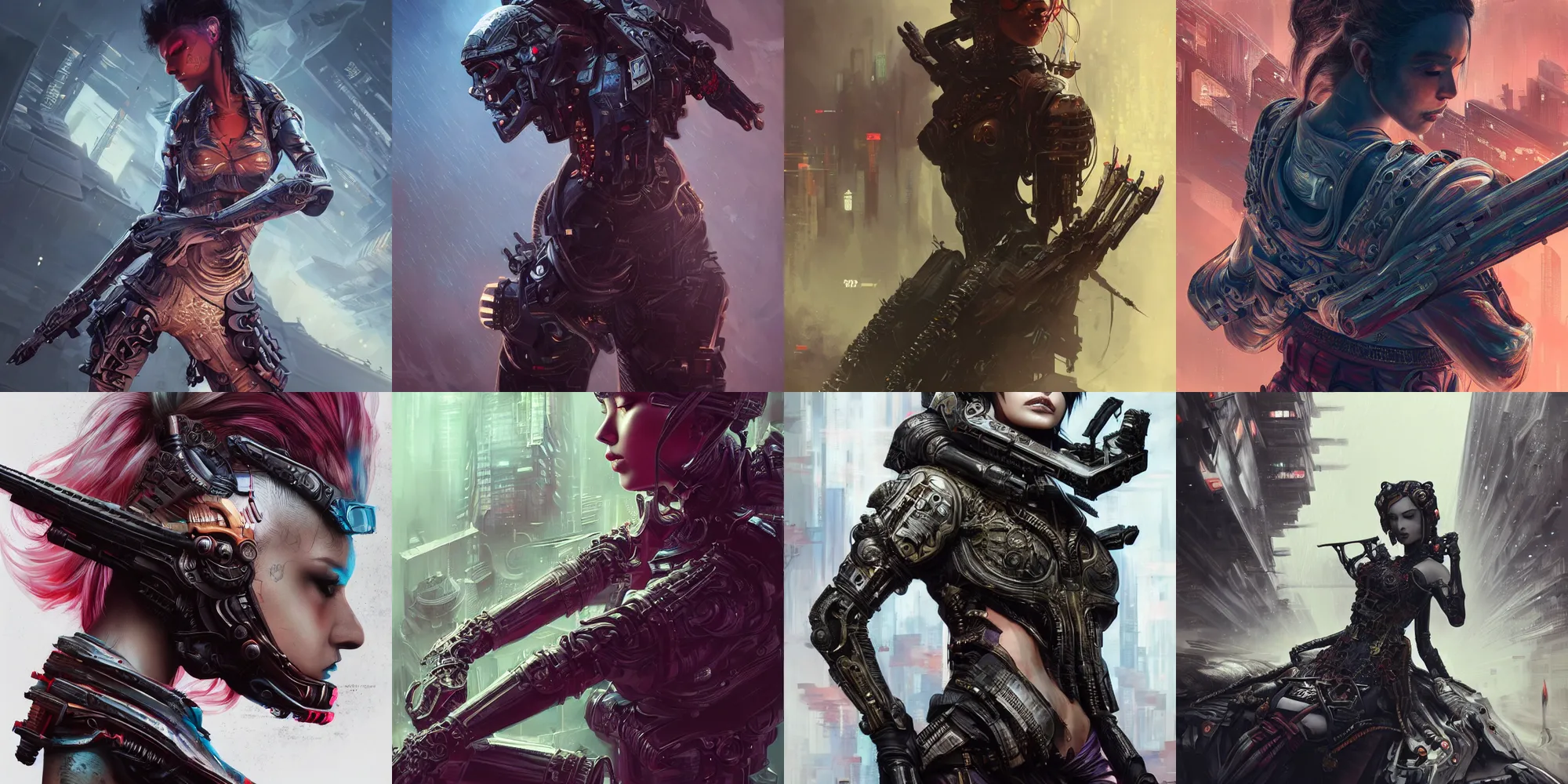 Prompt: dramatic, breathtaking, striking, vivid, powerful, sensational, emotional, Cyberpunk Art, scifi, intricate, elegant, highly detailed, digital painting, artstation, concept weapons, weapon design, smooth, sharp focus, illustration, illustration painting by Mandy Jurgens and Małgorzata Kmiec and Dang My Linh and Lulu Chen and Alexis Franklin and Filip Hodas and Pascal Blanché and Bastien Lecouffe Deharme, detailed intricate ink illustration, heavenly atmosphere, detailed illustration, digital art, overdetailed art, complementing colors, trending on artstation, Cgstudio, the most beautiful image ever created, subtle details, illustration painting, vibrant colors, 8K, award winning artwork, high quality printing, fine art, intricate, epic lighting, very very very very beautiful scenery, 8k resolution, digital painting, sharp focus, professional art, atmospheric environment, 8k ultra hd, artstationHD, hyper detailed, elegant, cinematic, awe inspiring, beautiful, red bloom