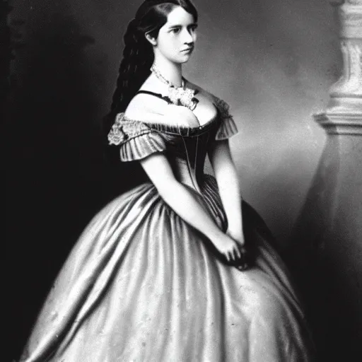 Image similar to a german young adult princess, circa 1 8 5 4