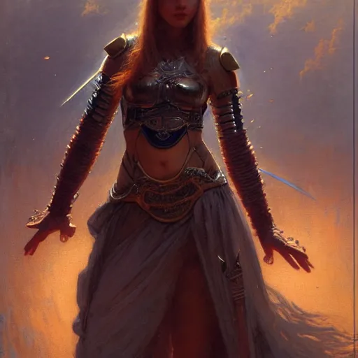 Prompt: a full body portrait of a good - lookiung girl wearing ninja armor, high detail, cleary see face, by gaston bussiere, bayard wu, greg rutkowski, odd nerdrum, maxim verehin, dan dos santos, masterpiece, sharp focus, cinematic lightning - h 8 6 8