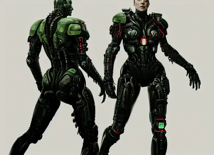 Image similar to milla jovovich as victor stone, full body concept, cyborg, borg, strogg, face of a man, terminator, flesh, quake strogg, doom demon, wolfenstein, monstrous, powerful, symmetry, symmetrical, concept art by ruan jia and greg rutkowski