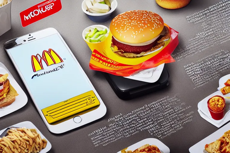 Image similar to mcdonald's cellphone meal, y 2 k cybercore, advertisement photo