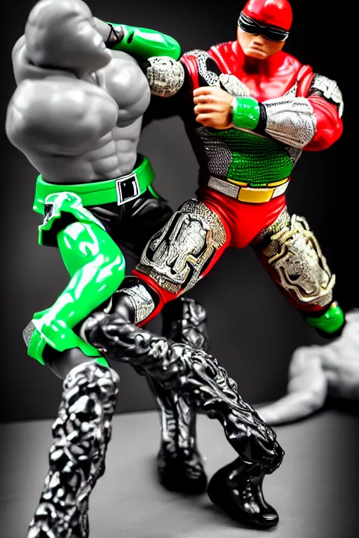 Image similar to john cena wrestling with kamen rider, high resolution, smooth, photorealistic, intricate, face features, body features, photorealistic, smooth, 4 k, aesthetic lighting, baroque object, sharp focus, hyperdetailed object, by : canon eos 5 d mark iv and sigma 7 0 - 2 0 0 mm f / 2. 8 dg os hsm sports