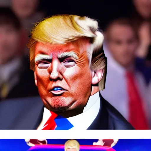 Image similar to donald trump in super smash brothers ultimate