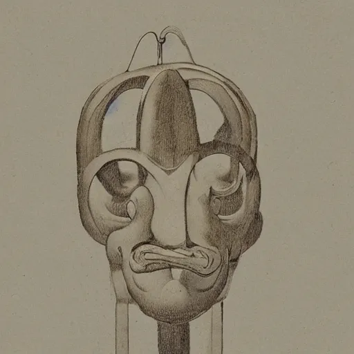 Image similar to an ethnographic object in the style of hugo simberg and giocondo albertolli, object, artifact, utility, 1 8 9 6