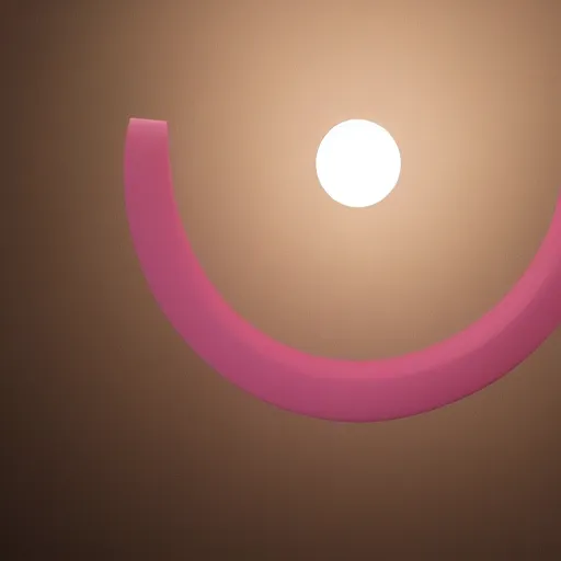 Image similar to 3 d render of a round blob of light blue and pink, blender, pastel colors, minimalistic,