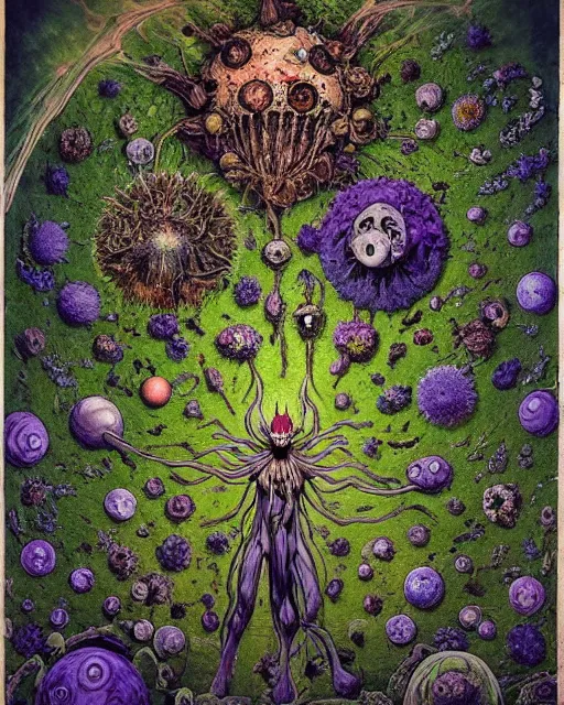 Prompt: the platonic ideal of flowers, rotting, insects and praying of cletus kasady carnage thanos dementor doctor manhattan chtulu mandelbulb studio ghibli lichen mandala bioshock davinci the witcher, d & d, fantasy, ego death, decay, dmt, psilocybin, art by anders zorn and john bauer