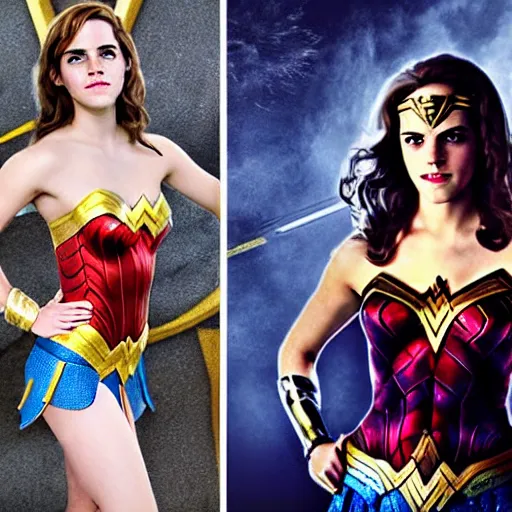 Image similar to Emma Watson as Wonder Woman