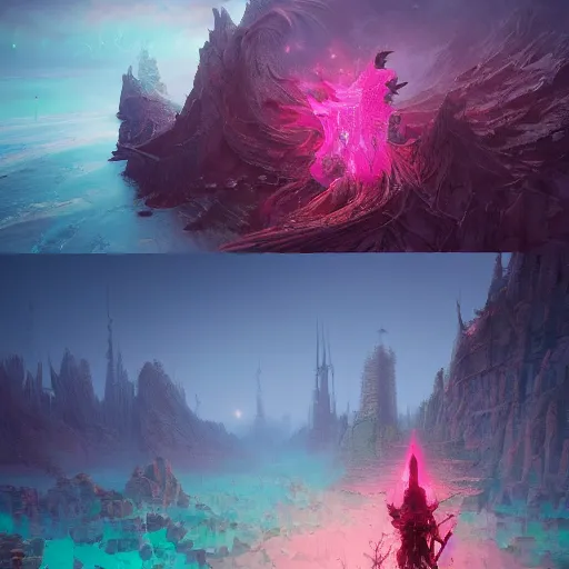 Prompt: now am become death, destroyer of worlds, by hans zatzka, by anton fadeev, by beeple, by michal karcz, paradigm shift, super consciousness, highly detailed, trending on artstation, cgsociety, ultrarealism, oil on canvas, 4 k hd masterpiece