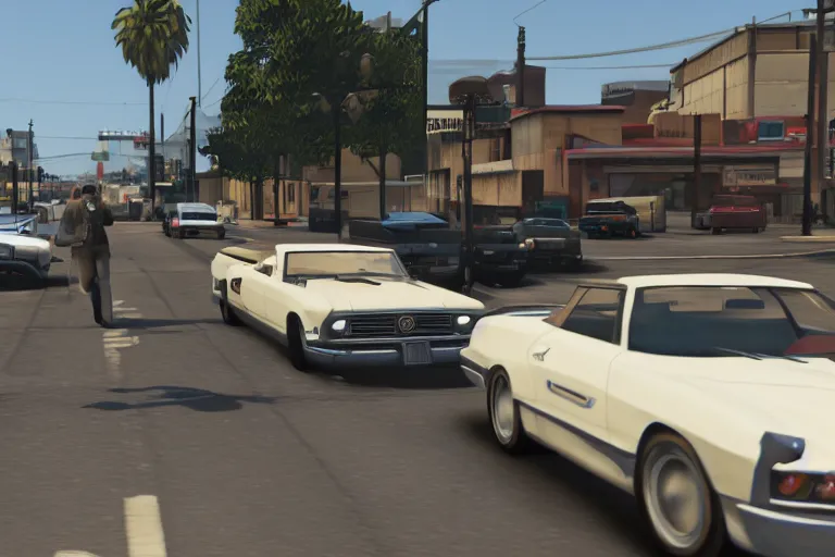 Image similar to leaked gameplay footage of Grand theft auto 6