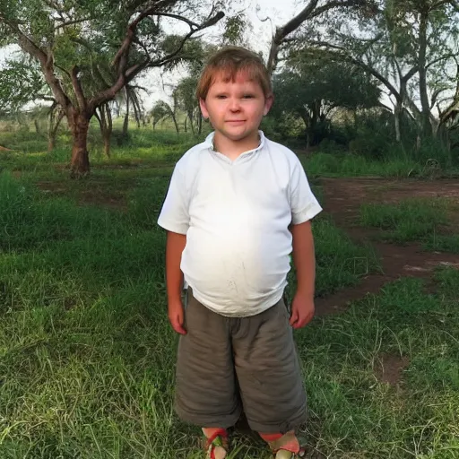 Image similar to short fat bearded white young boy in zimbabwe