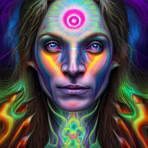 photorealistic witch goddess as a dmt entity in the | Stable Diffusion ...