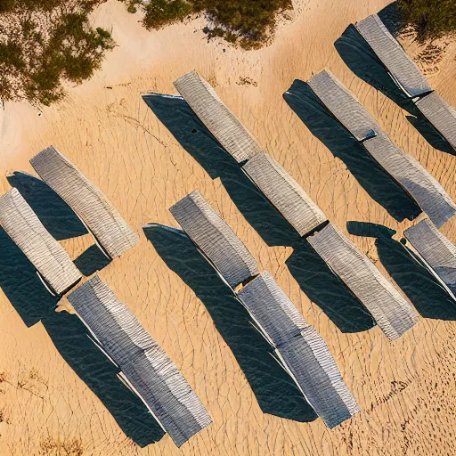 Prompt: sun beds on Elafonissi Beach in crete, 8k resolution, hyper detailed