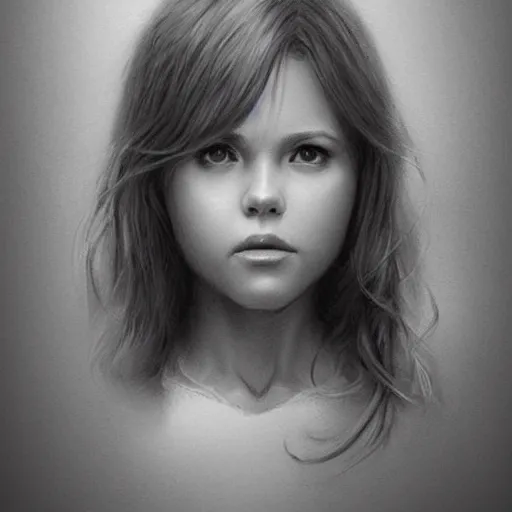 Image similar to beautiful lifelike award winning pencil illustration of linda blair trending on art station artgerm greg rutkowski cinematic atmospheric