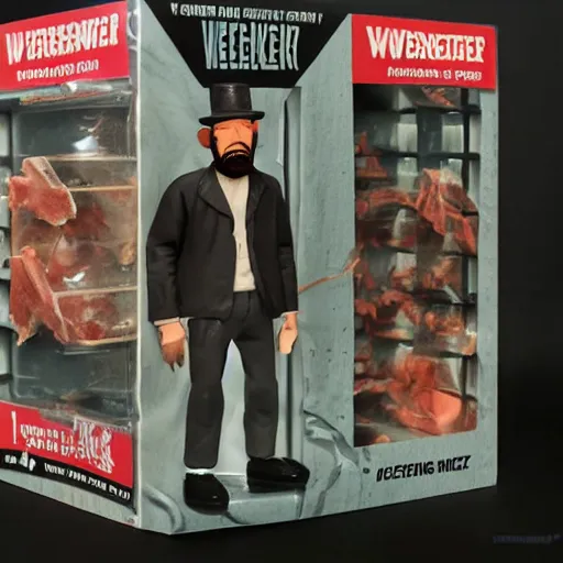 Image similar to werner heisenberg, stop motion vinyl action figure, plastic, toy, butcher billy style