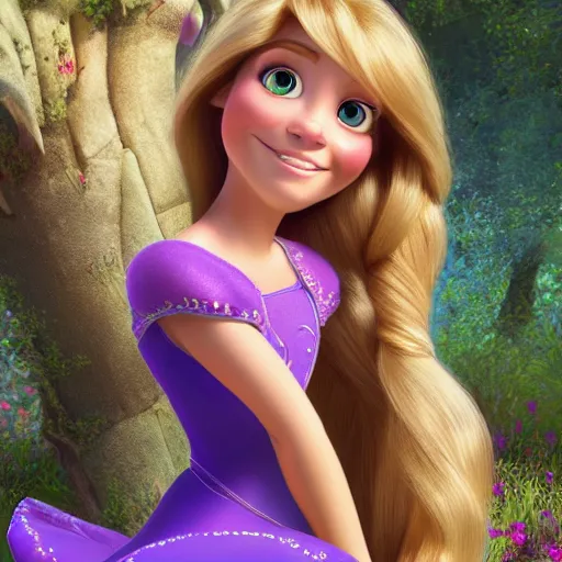 Image similar to Alex Jones as rapunzel from disney\'s tangled, digital painting, 4k, anime key visual, artstation, kuvshinov ilya