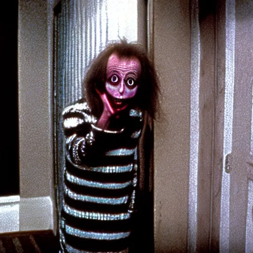 Image similar to Beetlejuice , film still from the movie The Shining