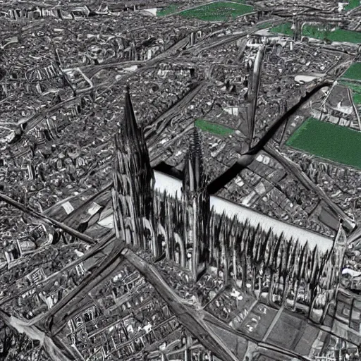 Image similar to Cologne Cathedral LiDAR image