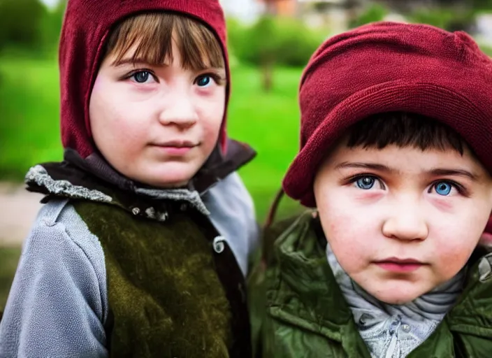 Image similar to professional fine details photo portrait of kid from kazan, tatarstan kid in the postsoviet suburbia, tatar, iphone detailed photo, instagram, beautiful eyes