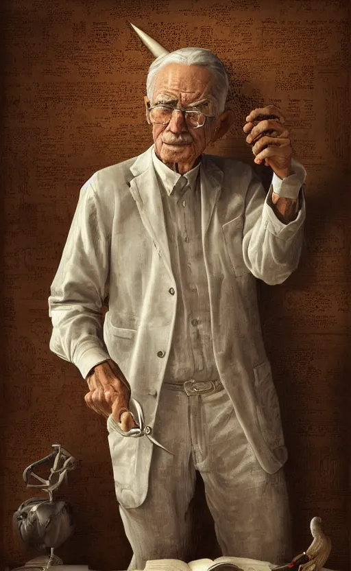 Prompt: old man doing hard work do what we can then leave it to god nonfiction elegant highly detailed digital painting 8 k uhd highly consistent object intricate sharp focus illustration highly anatomy form with delete duplication rendered by octane baroque art by robin eley paul lung samuel silva