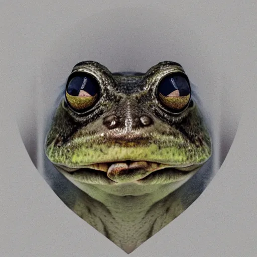 Prompt: hyperrealistic mixed media image of a ( ( frog ) ) whose head resembles alex jones, stunning 3 d render inspired art by greg rutkowski and xiang duan and thomas eakes, perfect symmetry, flesh texture, realistic, highly detailed attributes and atmosphere, dim volumetric cinematic lighting, 8 k octane detailed render, post - processing, masterpiece,