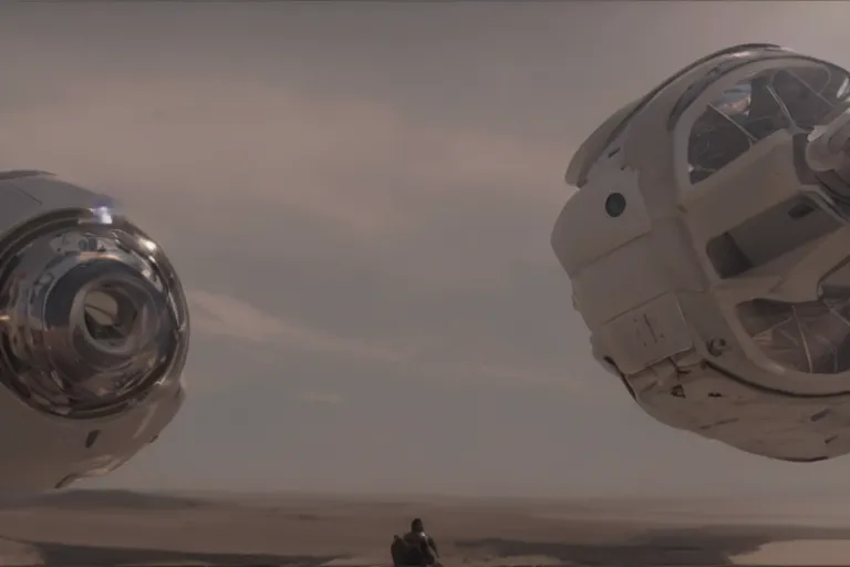 Prompt: vfx movie closeup spacex jedi by emmanuel lubezki