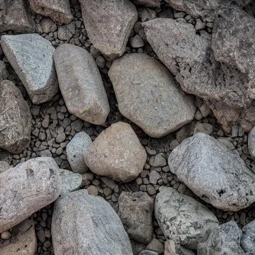 Prompt: stone quarry bottom-up view of dirty stones in a quarry of different fractions in the evening light ultra detailed by Emmanuel Lubezki, golden hour, atmospheric lighting, 8k resolution, best color graded, vray beautiful, hyper-realistic render W 1920 H 1080