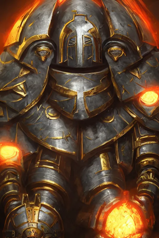 Image similar to armor portrait heros warhammer 4 0 k horus heresy fanart - the primarchs emperor by johannes helgeson animated with vfx concept artist & illustrator global illumination ray tracing hdr fanart arstation zbrush central hardmesh 8 k octane renderer