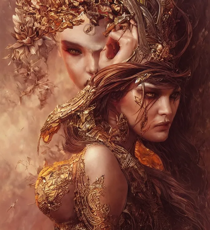 Prompt: unreal engine render + a goddess, smooth, coherent, high detailed, by Karol Bak, featured on artstation, instagram HD, unreal engine