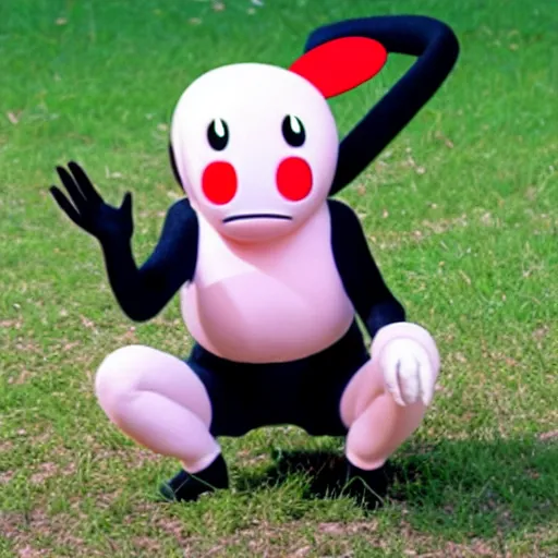 Image similar to mr. mime as a real animal