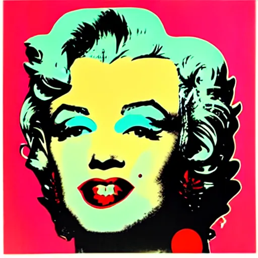 Prompt: andy warhol marilyn monroe 1 9 6 7 marilyn diptych