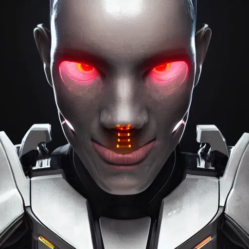 Image similar to portrait of cyborg, 8 k uhd, unreal engine, octane render in the artstyle of finnian macmanus, john park and greg rutkowski