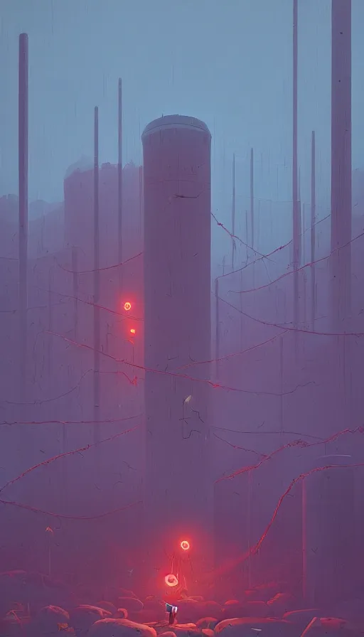 Image similar to rage, by simon stalenhag