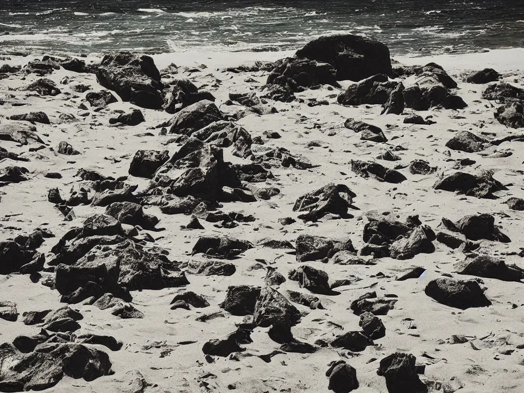 Prompt: black metal beach party, colour photograph, sunny day, highly detailed