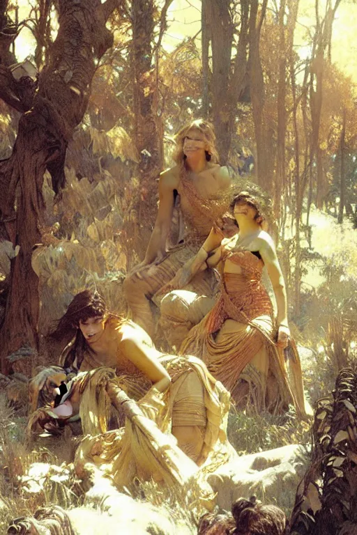 Image similar to the chronicles of narnia, painting by gaston bussiere, craig mullins, greg rutkowski, alphonse mucha